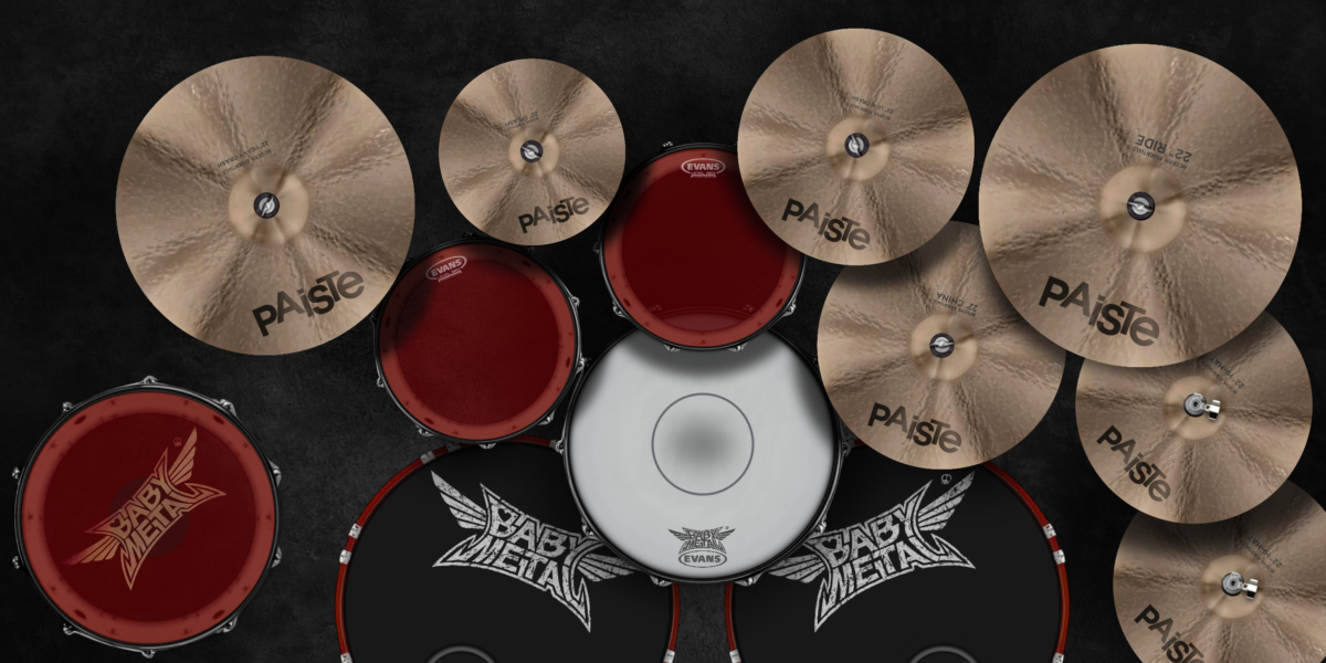 Hideki Aoyama drum kit