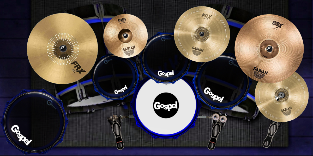 Gospel 3 drum kit