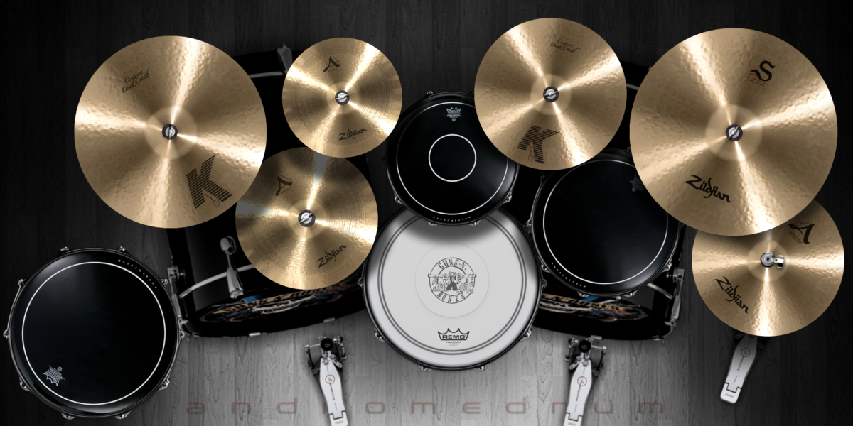 Guns n' Roses Top View drum kit