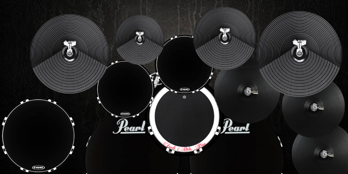 Viral Black drum kit