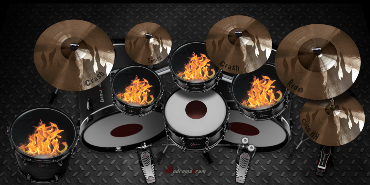 Epic Fire 3D drum kit