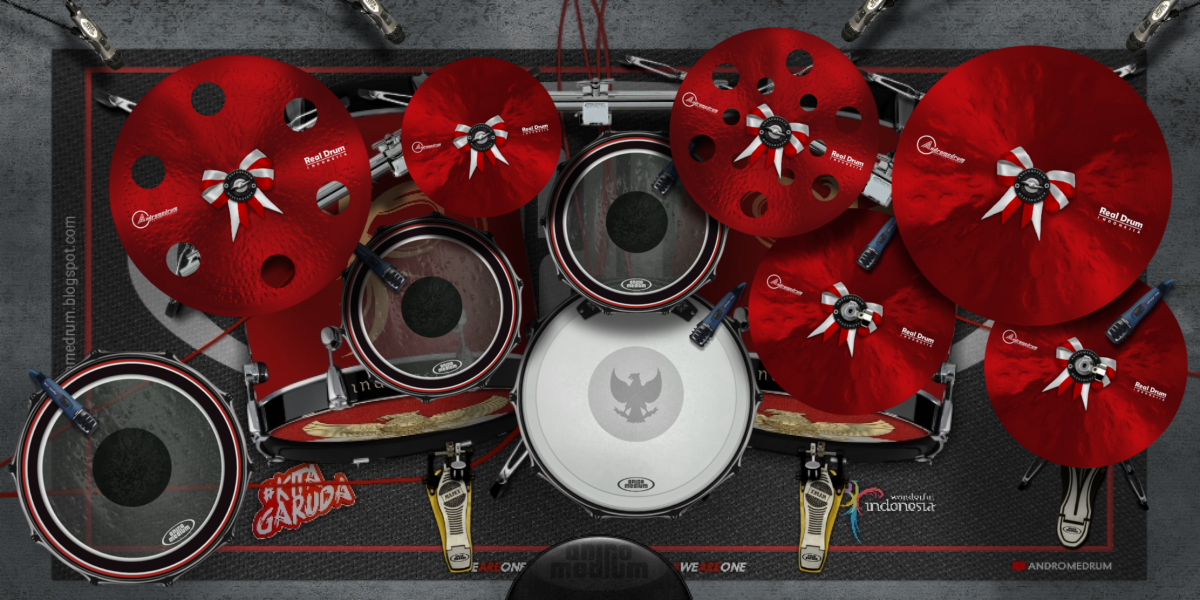 Merah-Putih drum kit