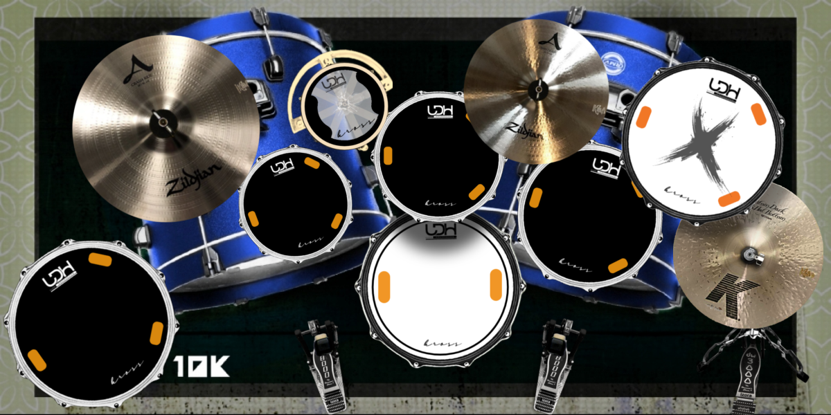 LDH Black drum kit