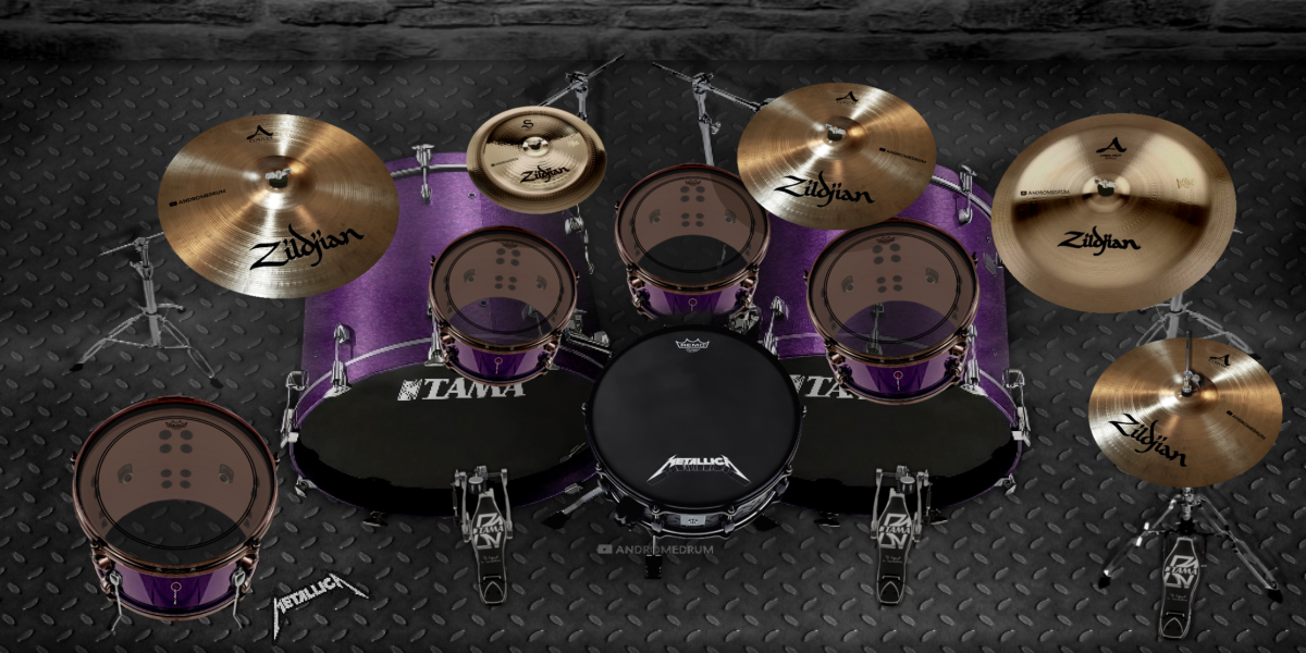 Metallica Lars drum kit