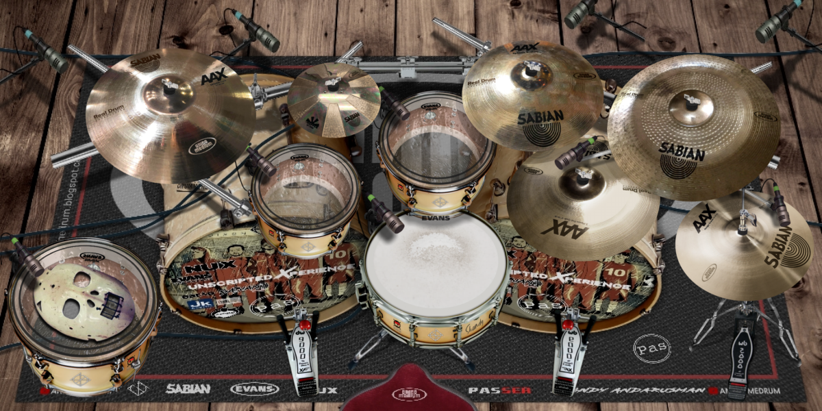 Sandy Andarusman drum kit