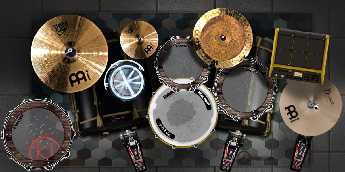 Evans drum kit