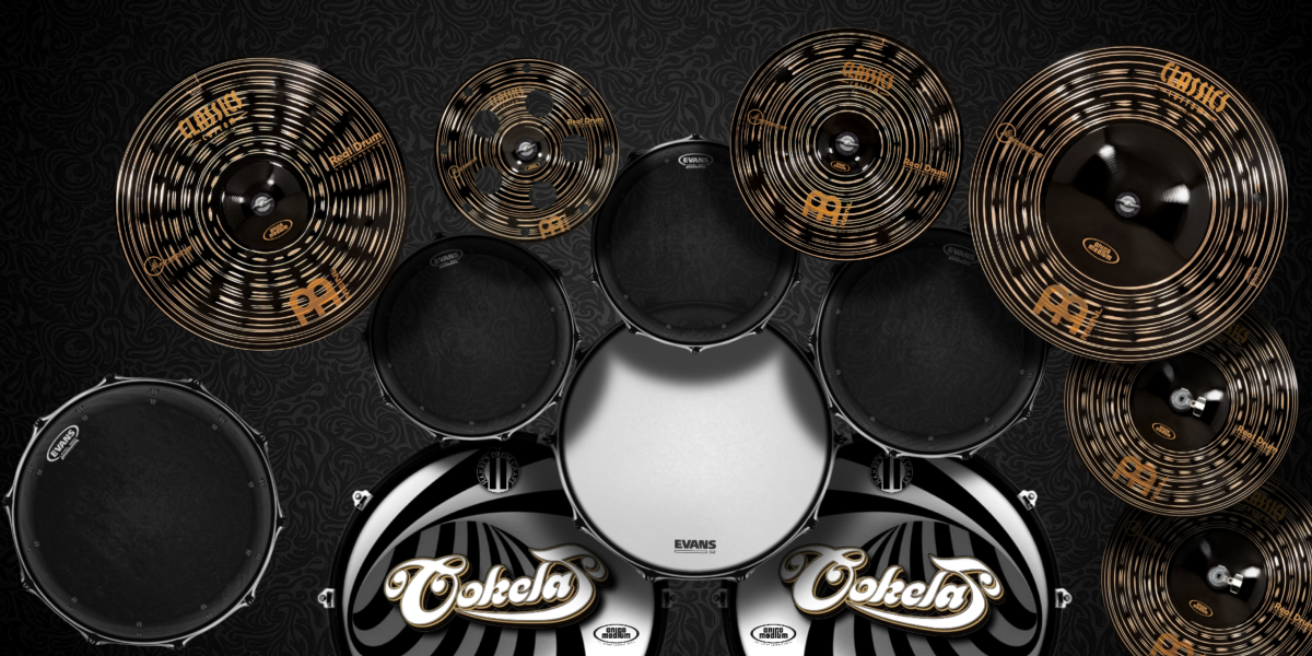 Cokelat Band drum kit